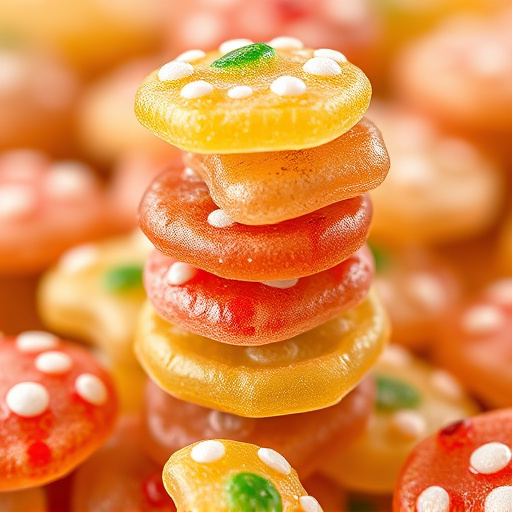 Stacked Magic Mushroom Gummies Macro