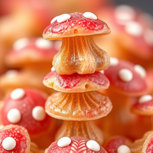 Stacked Magic Mushroom Gummies Macro