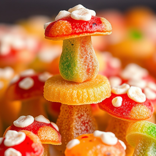 Stacked Magic Mushroom Gummies Macro