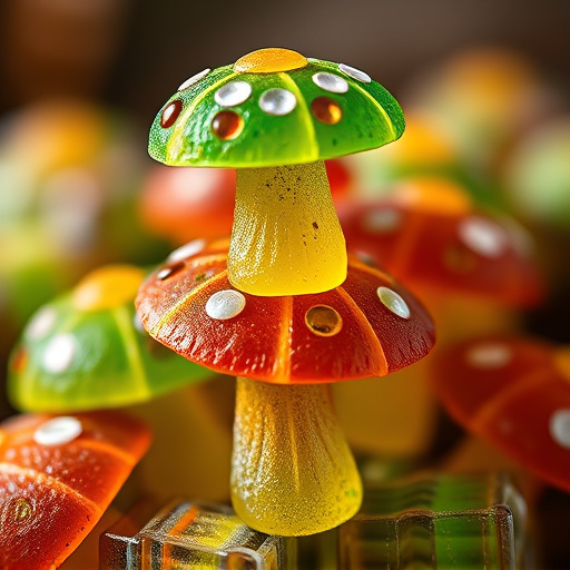 Stacked Magic Mushroom Gummies Macro