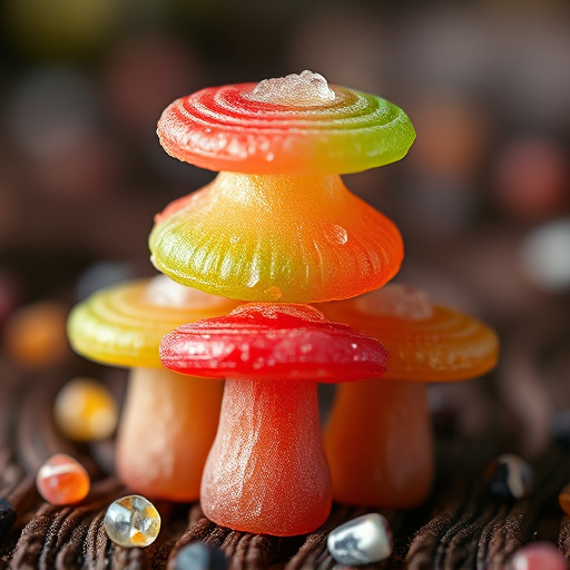 Stacked Magic Mushroom Gummies Macro