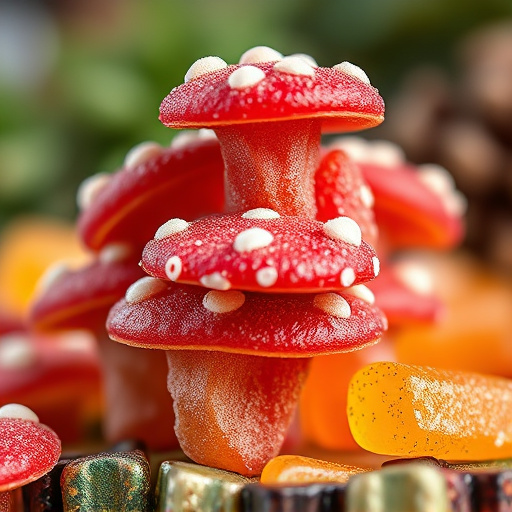 Stacked Magic Mushroom Gummies Macro