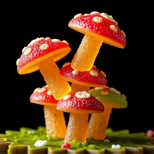 Stacked Magic Mushroom Gummies Macro