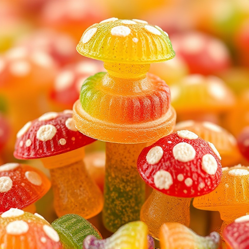 Stacked Magic Mushroom Gummies Macro