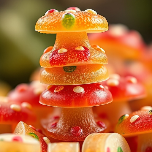 Stacked Magic Mushroom Gummies Macro