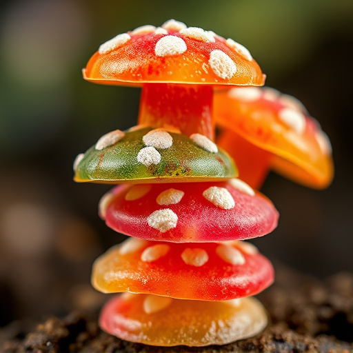 Stacked Magic Mushroom Gummies Macro