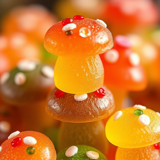 Stacked Magic Mushroom Gummies Macro