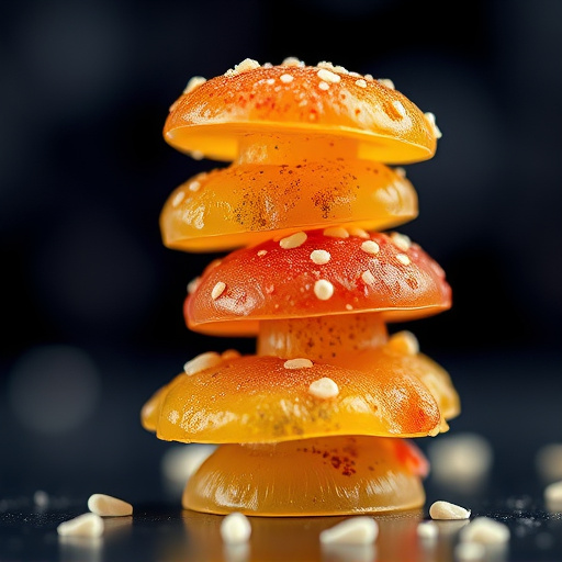 Stacked Magic Mushroom Gummies Macro
