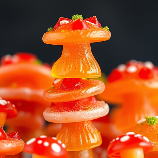 Stacked Magic Mushroom Gummies Macro