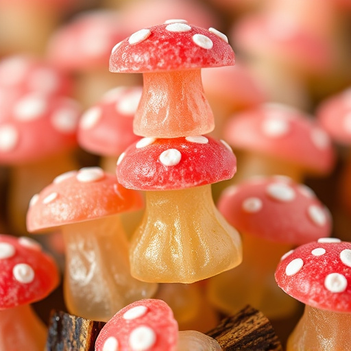 Stacked Magic Mushroom Gummies Macro