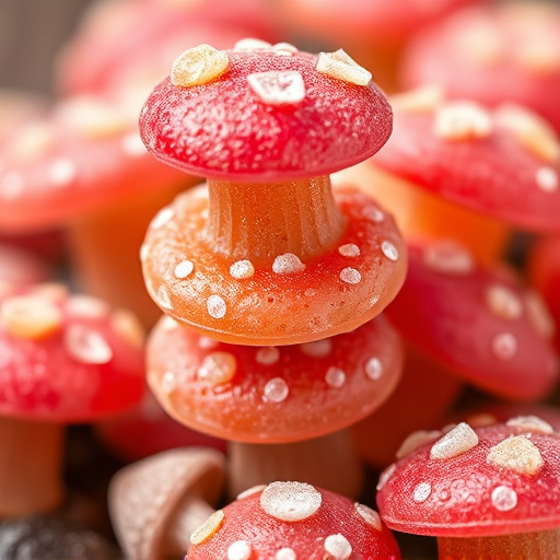 Stacked Magic Mushroom Gummies Macro