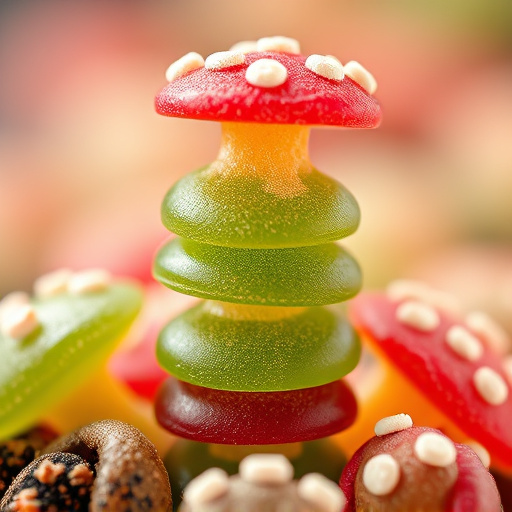 Stacked Magic Mushroom Gummies Macro