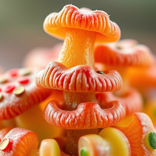 Stacked Magic Mushroom Gummies Macro