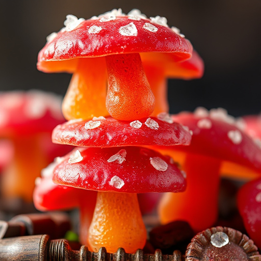 Stacked Magic Mushroom Gummies Macro