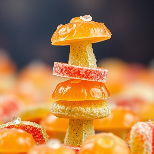 Stacked Magic Mushroom Gummies Macro