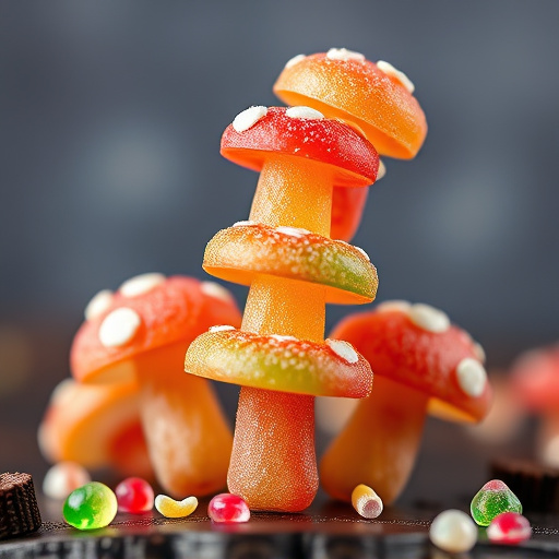 Stacked Magic Mushroom Gummies Macro