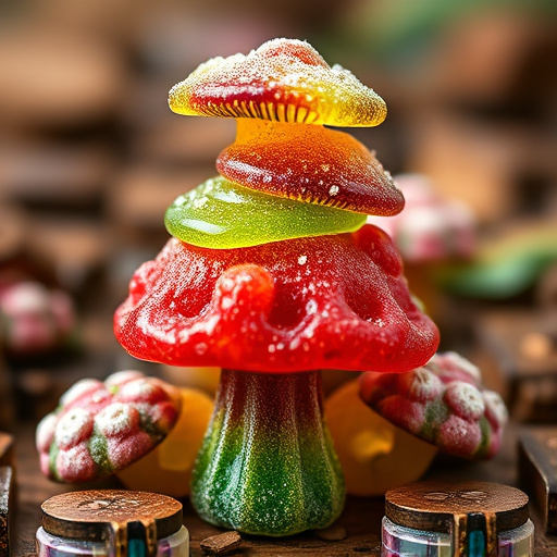 Stacked Magic Mushroom Gummies Macro