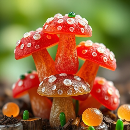 Stacked Magic Mushroom Gummies Macro