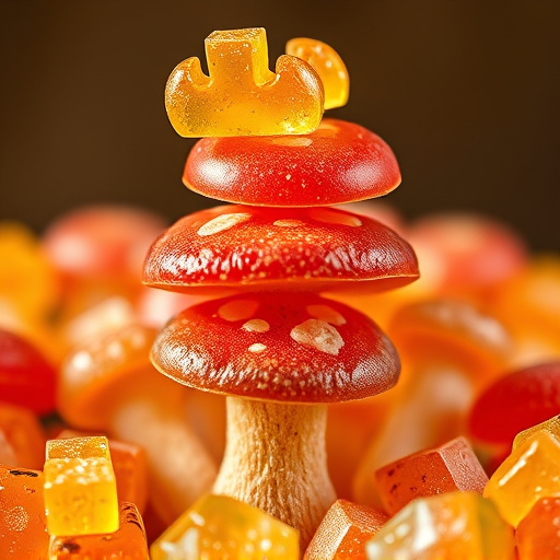 Stacked Magic Mushroom Gummies Macro