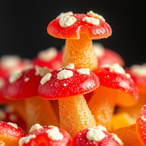 Stacked Magic Mushroom Gummies Macro
