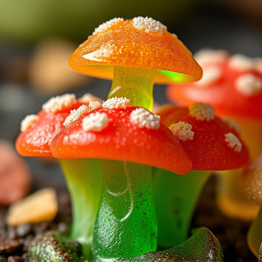 Stacked Magic Mushroom Gummies Macro