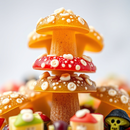 Stacked Magic Mushroom Gummies Macro