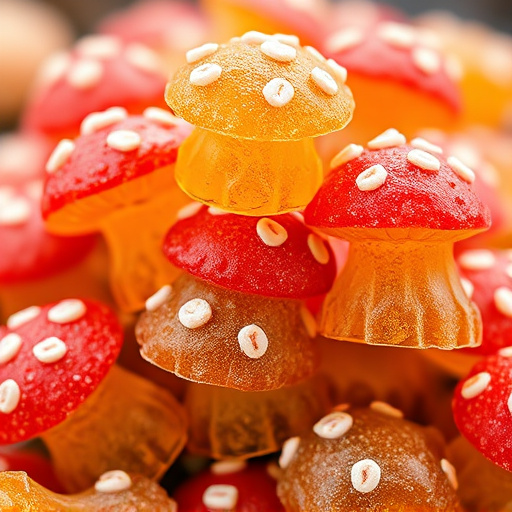 Stacked Magic Mushroom Gummies Macro