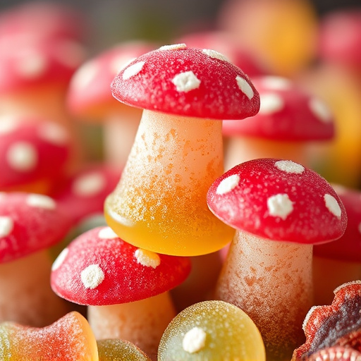 Stacked Magic Mushroom Gummies Macro