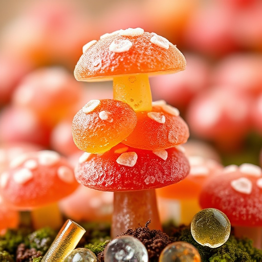 Stacked Magic Mushroom Gummies Macro