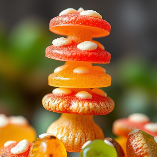 Stacked Magic Mushroom Gummies Macro