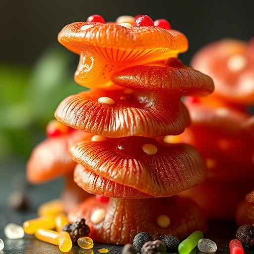 Stacked Magic Mushroom Gummies Macro