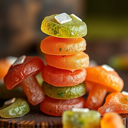 Stacked Magic Mushroom Gummies Macro