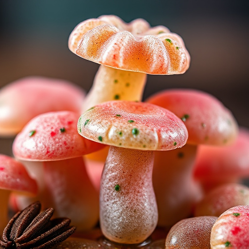 Stacked Magic Mushroom Gummies Macro