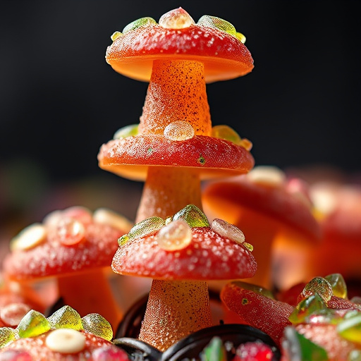 Stacked Magic Mushroom Gummies Macro