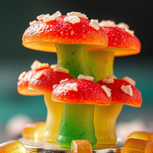 Stacked Magic Mushroom Gummies Macro