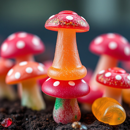 Stacked Magic Mushroom Gummies Macro