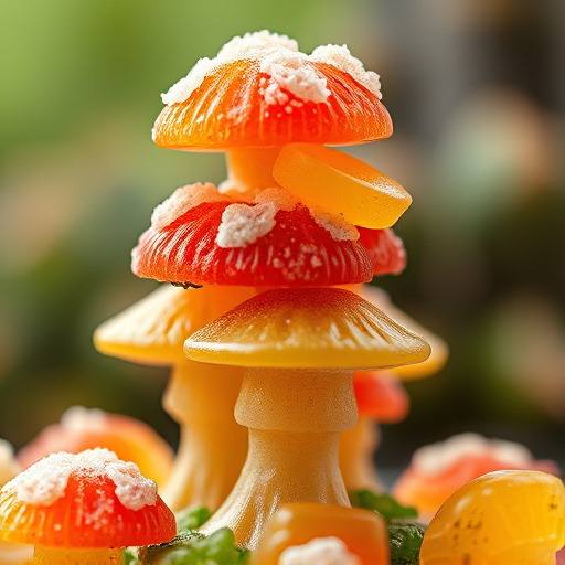 Stacked Magic Mushroom Gummies Macro