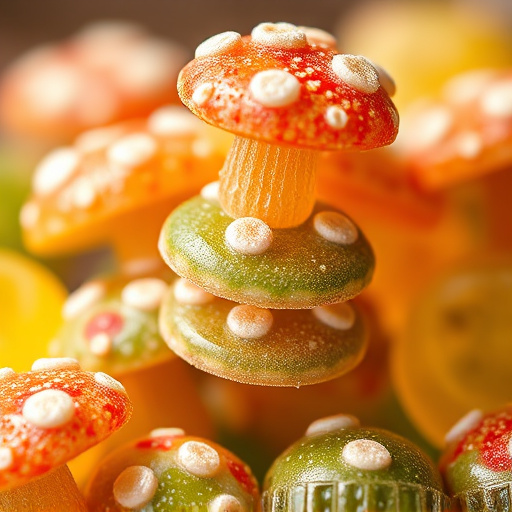 Stacked Magic Mushroom Gummies Macro