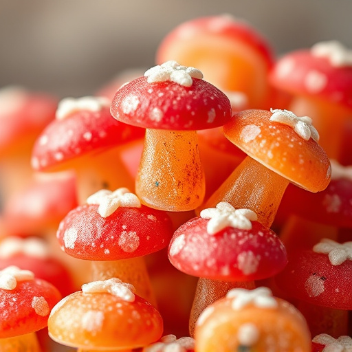 Stacked Magic Mushroom Gummies Macro