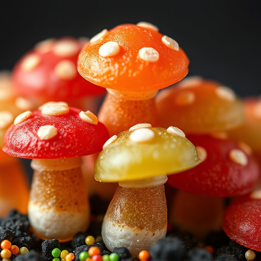 Stacked Magic Mushroom Gummies Macro