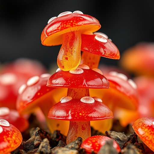 Stacked Magic Mushroom Gummies Macro