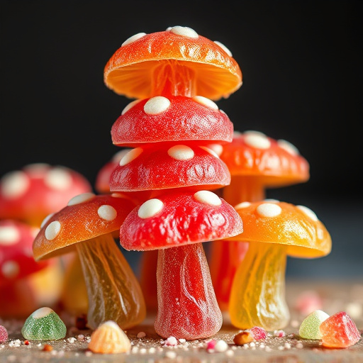 Stacked Magic Mushroom Gummies Macro