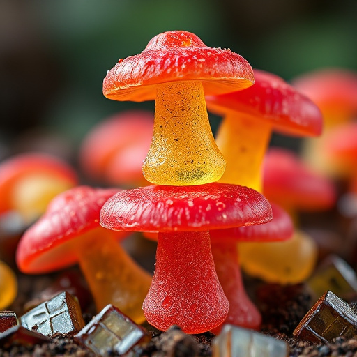 Stacked Magic Mushroom Gummies Macro