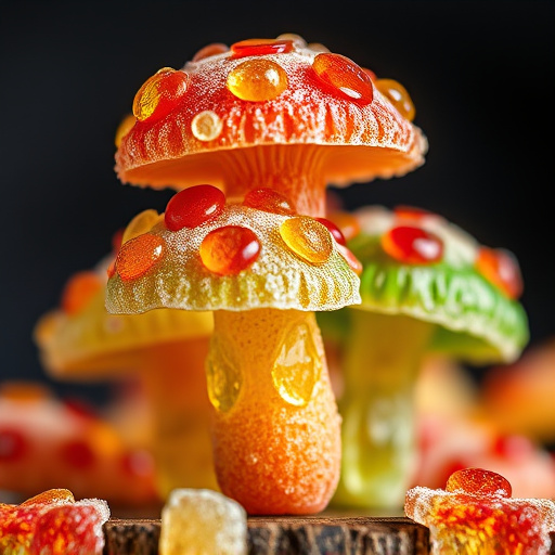 Stacked Magic Mushroom Gummies Macro