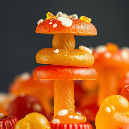 Stacked Magic Mushroom Gummies Macro