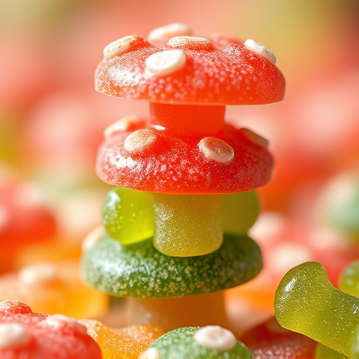 Stacked Magic Mushroom Gummies Macro