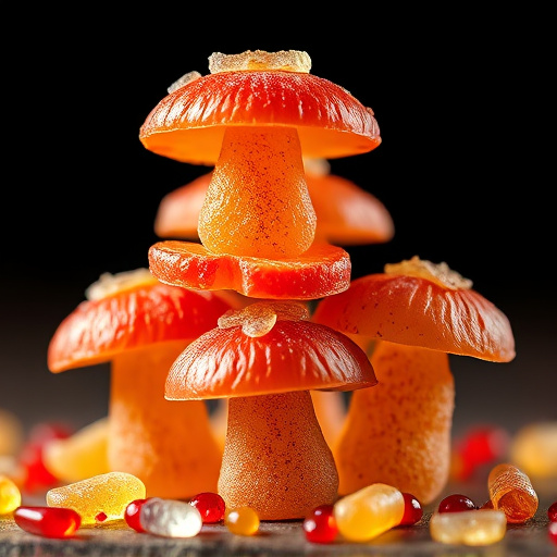 Stacked Magic Mushroom Gummies Macro