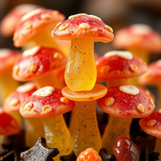 Stacked Magic Mushroom Gummies Macro