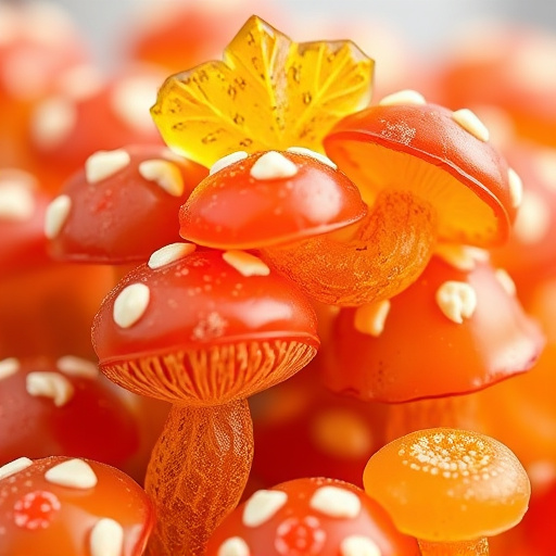 Stacked Magic Mushroom Gummies Macro