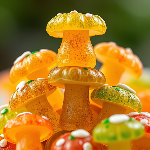 Stacked Magic Mushroom Gummies Macro